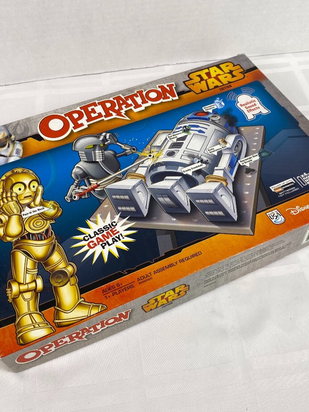 Hasbro Operation Star Wars Edition Board Game. Large Openings Easy Grab Pieces